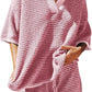 Loose Knitted Top High Waist Knit Shorts Suit