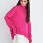 Pull à col roulé uni tendance pour femme