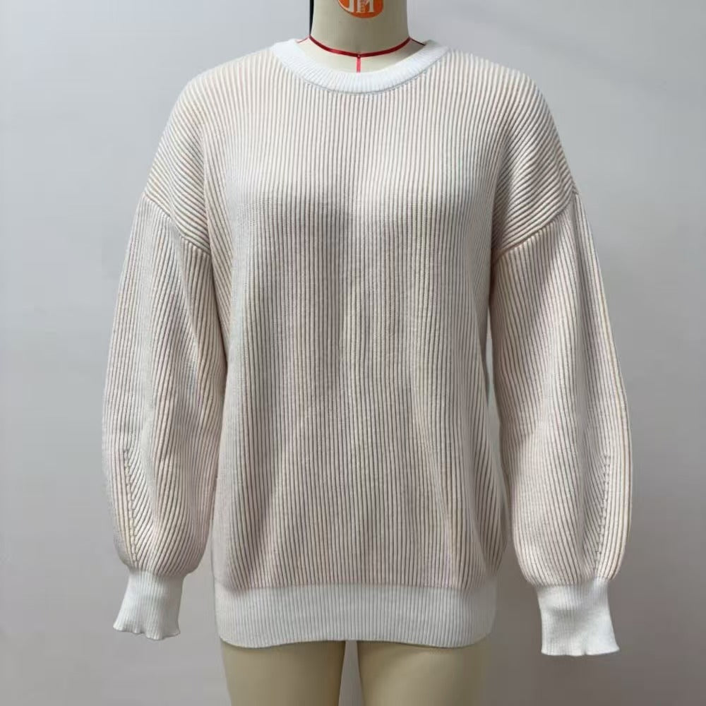 Loose All-match Knitted Pullover Top For Women