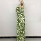 New Summer Resort-style Jumpsuit With A Fresh, Airy Vibe High-waisted Tube-top Design With A Green Leaf Print