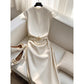 Light Mature Small Fragrance Style Round-neck T-shirt Top With A Pencil Skirt Professional Set