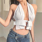 Summer Fashion Trends Women's New Halter Backless Hollow Slim Fit Inner Wear Vest