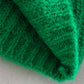 Women's Fashion Round Neck Solid Color Cropped Sweater