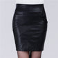 Fashion Slim High Waist PU Leather Skirt