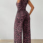 Women's Wide Leg Jumpsuit With Belt