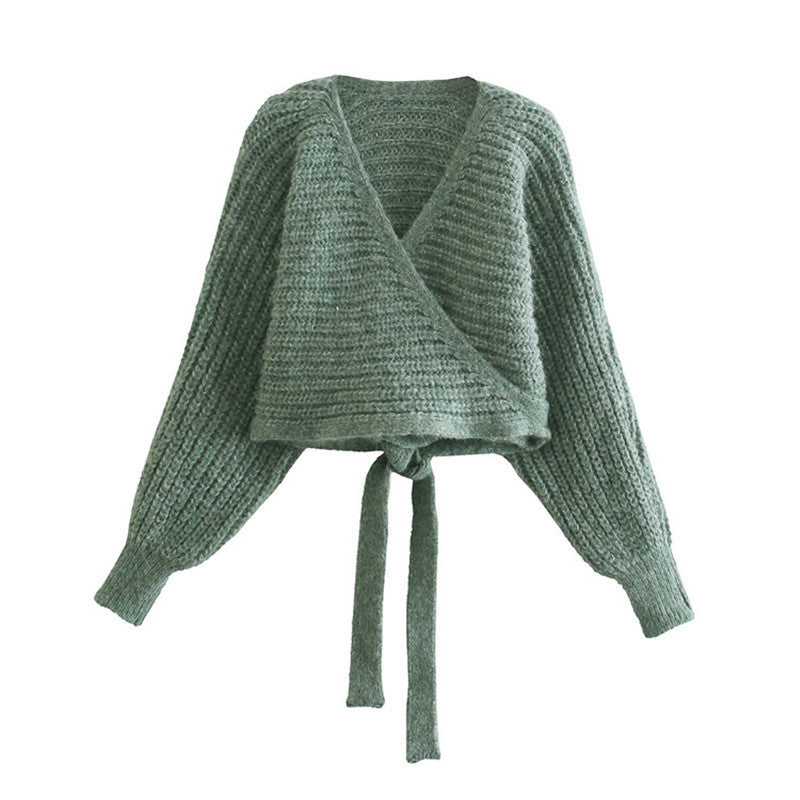 Women's Fashion V Neck Double Cardigan Knit Sweater