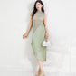 Fashionable Elegant Skirt With Half Turtleneck