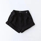 Fashion Five-color Elastic Waist Rolled Edge Denim Shorts Women