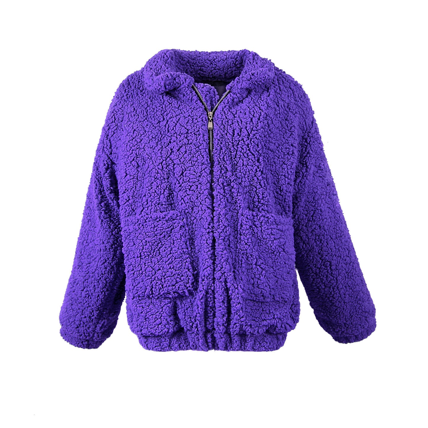 Manteau décontracté pour femme, automne-hiver, nouvelle collection Europe et États-Unis, manteau ample en laine et fourrure