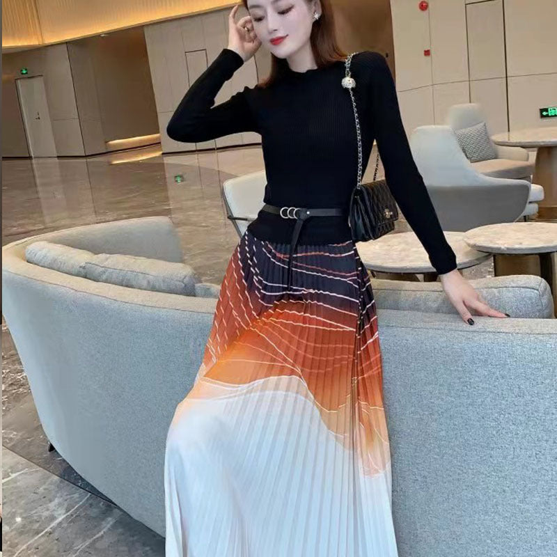French Early Autumn Fashion Dress
