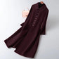 Manteau long en dessous du genou pour femme