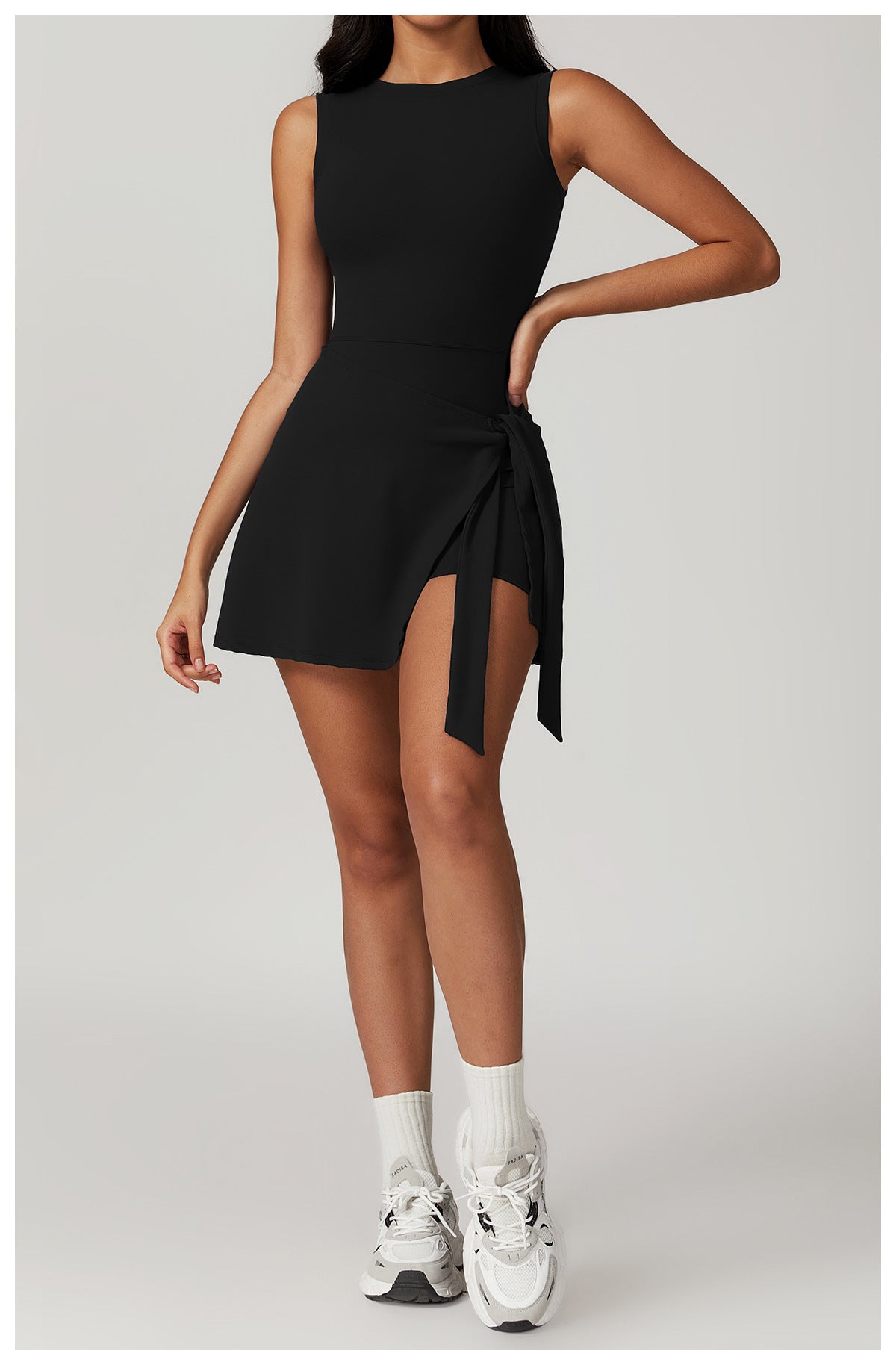 Robe de sport moulante en deux pièces pour fitness