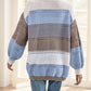 A Multicolored Striped Coat For Ladies