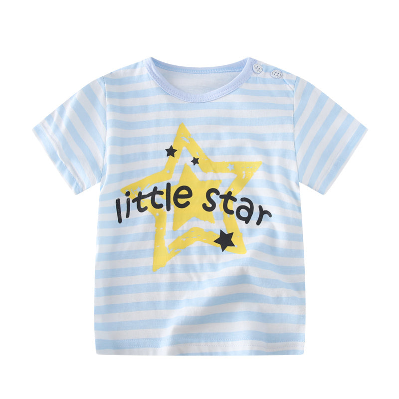 Female Baby Short-sleeved Cotton Summer