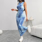 Women's Sleeveless Printed Mid-length Dress