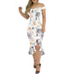 Women's Fashion Graceful Personality Ruffled Dress