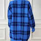 Robe à carreaux à col en V, décontractée, ample, à manches longues, vêtements pour femmes, automne et hiver