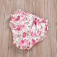 Toddler Crown Embroidered Rombo Floral Skirt Two Piece Set