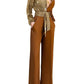 Selling V-neck Casual Jumpsuit In Europe And America