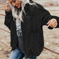 Fashion Women's Zipper Loose Thick Woolen Coat