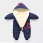 Baby One-piece Plus Velvet Thick Warm Cotton Coat