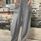 Pantalon sarouel pour femme avec poches, taille haute, décontracté, pour la plage, ample, pour l'été