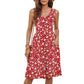 Slim-fit Casual Mid-length Button-down Dress With Pockets