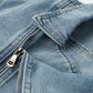 Women's Short Denim Jacket With Large Lapel