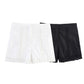 New Detail Shirt Crocheted Detail Casual Shorts Suit Women's