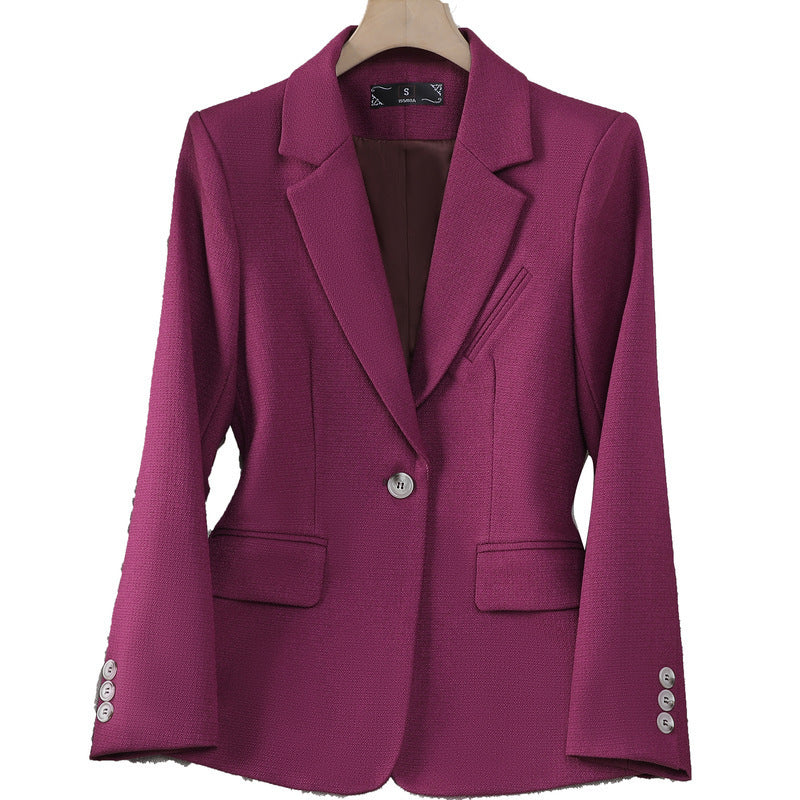 Autumn And Winter Small Suit New Temperament Goddess Style Small Suit Top
