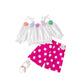 Bow Top Polka Dot Rose Red Shorts
