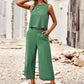 sleeveless top and cropped pants two-piece set