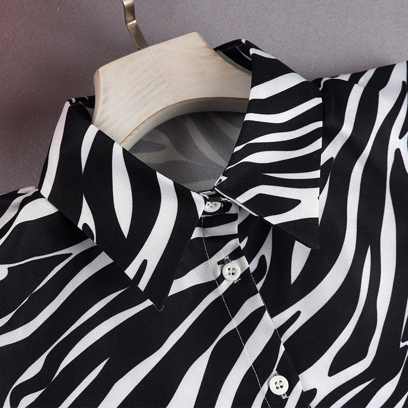 Chemise à faux col tendance et polyvalente