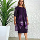 Women's Knitted Lace Cloak Dress