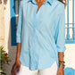 Autumn Simplicity Long Sleeve V-neck Buttons Women's Shirt