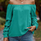 Women's Fashion Shoulder-baring Nodule Long Sleeve Shirt