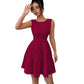 Solid-color Backless Bow-knot Sleeveless Mini Dress