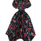 Waist Slimming A- Line Pleated Irregular Dress