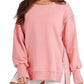 Solid Oversized Sweatshirt Crew Neck Long Sleeve Pullover Hoodies Tops Fashion Fall Women Clothes Winter