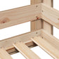 solid wood bed without mattress, pine wood