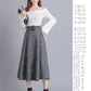 Ladies retro woolen skirt