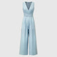 Women's Solid Color Wide Leg Jumpsuit