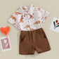 Costume d'été deux pièces pour enfants européens et américains
