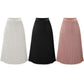 Jupe mi-longue en mousseline pour femme