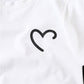 Loose White Couple Wear Short Sleeve