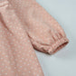 Cotton Cute Doll Collar Long Sleeve Pleated Princess Dress