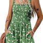 Flower Print Shorts Jumpsuit Summer Fashion Sleeveless Beach Bodysuit