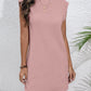Robe ample sans manches de couleur unie pour femme