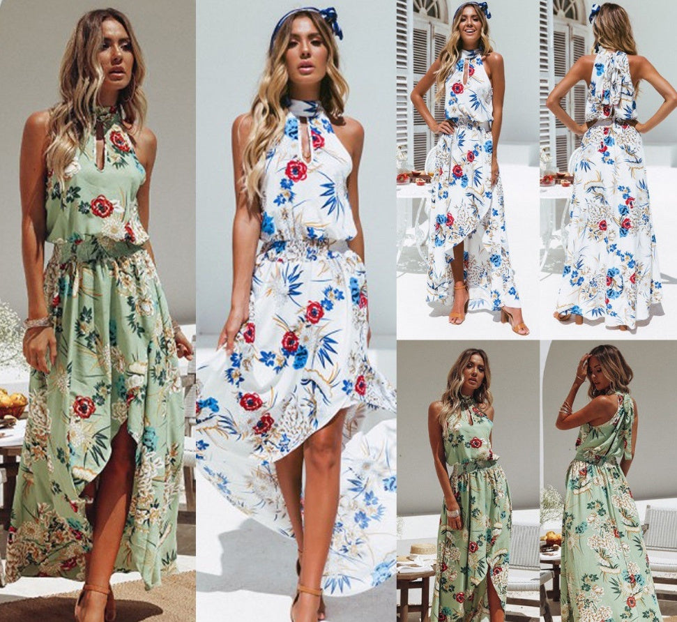 Robe de plage tendance européenne eBay AliExpress robe explosion robe style bohème
