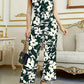 Fashion Floral Women's Printed Wear Sleeveless V-neck Pocket Jumpsuit
